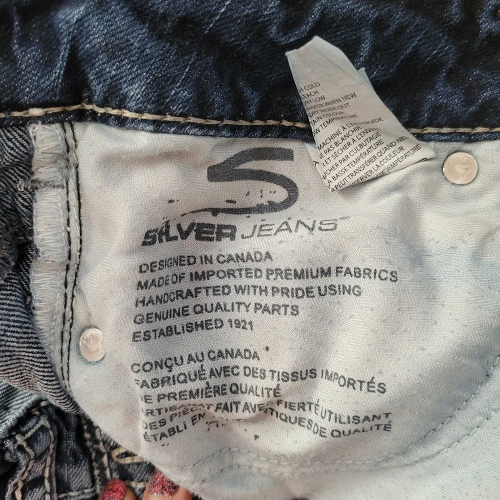 Silver Santorini Cropped Demin Jeans Ladies 31 - Picture 8 of 12